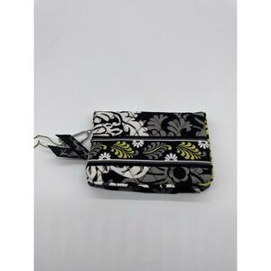 VERA BRADLEY Quilted Trifold Wallet Retired Euro Baroque Black Yellow‎ Wallet